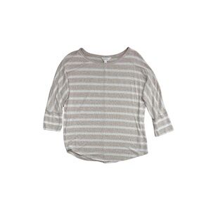 Market & Spruce Corinna Brushed Dolman Knit Top-Off White-Size Large